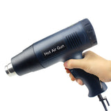 2000W 220~240V EU Plug Digital Display Electric Industrial Grade Heat Hot Air Gun Hair Dryer Automobile Film Tool