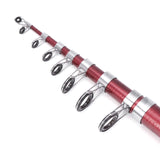 Fishing Rod Fiberglass Casting 1.5-4.5m Tackle Telescopic Spinning Portable W8EE