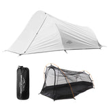 Ultralight Outdoor Camping Tent Backpacking Tent 2 Person Waterproof Tent Aviation Aluminum Support Portable Sleeping Bag Tent