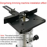 Universal RT0700C Aluminum Router Table Insert Plate Trimming Machine Flip Board C6UE