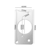 10Pcs Hinge Repair Plate For Cabinet Furniture Drawer Stainless Steel Door Panels Table Base Hinge Cup Repair Board