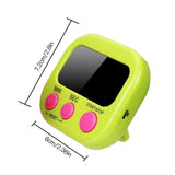 LCD Digital Kitchen Timer Big Digits Loud Alarm Magnetic Backing Stand with Large LCD Display For Cooking Baking Sports Games