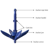 New Universal Folding Anchor Kayak Canoe Boat Marine Anchor Small size Lightweight Small watercraft Anchor Accessories