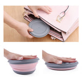 Hot Sale 3pcs Folding Bowl Outdoor Camping Tableware Sets Lunch Box Portable Salad Bowls with Lid for Hiking Cooking Supplies