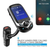 JINSERTA 2021 Car MP3 Music Player Bluetooth 5.0 Receiver FM transmitter USB QC3.0 Charger U disk / TF Card AUX lossless Music