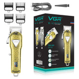 All metal professional hair clipper beard electric barber hair trimmer for men rechargeable hair cutting machine adjustable