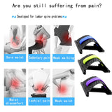 1pc Back Stretch Equipment Massager Massageador Magic Stretcher Fitness Lumbar Support Relaxation Spine Pain Relief Dropshipping
