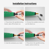 Cordless Rotary Tool Kit Multi-Functional Electric Grinder Mini Portable Rechargeable Cordless Electric Grinding Polishing Kit
