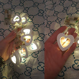 10LED Herz Form String Lichter Warme Holz Fr Weihnachten, geburtstag, Hochzeit Dekoration Party Valentinstag Hause Licht blubs