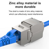 RJ45 Keystone Cat7 Cat6A Shielded FTP Zinc Alloy Module 10GB Network Keystone Jack Connector Adapter Cat7 Rj45