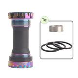 MTB Road Mountain Bike Aluminum BB Thread Bottom Brackets For 68-73mm Bearing Crankset Parts Outdoor Cycling Bicycle Accessories