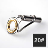 5PCS/Lot Fishing Rod Top Guide 1.6mm-4.6mm Fishing Tackle Rod Tip Repair Kit DIY Eye Rings Tool Accessories