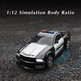 1/12 Big 2.4GHz Super Fast Police RC Car Remote Control Cars Toy with Lights Durable Chase Drift Vehicle toys for boys kid Child