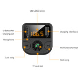 Car Bluetooth mp3 Music Player FM Transmitter Audio Radio Adapter with Dual USB Charger QC3.0 TF Card BT36B