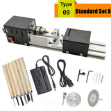 Mini Lathe Beads Machine Miniature Buddha Pearl Lathe DIY Woodworking Buddha Pearl Lathe Machine Drill Rotary Tool 12V/24V