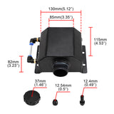 Universal 1L Oil Catch Can Alloy Aluminium Engine Breather Tank Radiator Overflow Tan