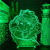 Haikyuu LED Night Light Anime Figure Lamp IWA-CHAN OIKAWA Lampara De Noche Dormitorio Bedroom Decor Kids Lampe Lighting 3D Lamp