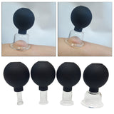 4PCS Facial Vacuum Cupping Cans Silicone Suction Jars Anti Wrinkle Therapy Face Massager Chinese Medical Health Care Beauty Tool