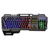 Steampunk Gaming Keyboard Imitation Mechanical Keyboard 104 Keys Breathing Lamp  hand rest  Wired Keyboard For Desktop Laptop