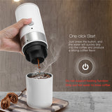 200ml Electric USB Capsule Coffee Cup Portable  Coffee Machine with Built-in Filter Handheld Coffee Grinder For Home Travel