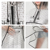 New fashion quality waterproof reusable plastic EVA  women rain cape raincoat men hooded poncho for hiking riding