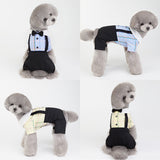 Dog Summer Spring Suit Fancy Costume Cotton Shirt & Dress Doberman Cosplay Pet Couple Bichon Pomeranian Clothes for Small Dogs