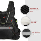 JARUSITE Fishing Life Jacket Multiple Pockets Floatation Vest Adults Buoyancy Waistcoat Fishing Wear Male Chest Pack Fishing
