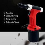 Pneumatic Rivet Gun Air Riveter with 3/32 Inch 1/8 Inch 5/32 Inch 3/16 Inch Rivet Nuts for Metal Automotive Aluminium Alloy