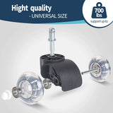 5Pcs/set 2 inch Chair Wheels Furniture Casters Swivel Casters Brake Wheel Replacement Universal Chair Wheel Office Chair Casters