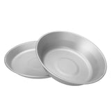Titanium Camping Dishes Metal Saucer Camping Plates Outdoor Tableware Picnic Plates Portable Cutlery