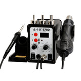 Kaisi 878D 2 In 1 LCD Digital Display Heat gun Soldering Station 700W For BGA Rework Solder Station Hot Air Gun Welder Equipment