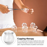 6Pcs Chinese Cuppings Glass Cupping Therapy Set Cupping Therapy Device Cupping Cups Massage Fire Glass Cupping Helath Care