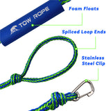 Premium Dock Lines Heavy Duty Braided Line Marine Rope for Jet ski, watercraft Boat, Kayaking, Marine Ropes with stainless clip