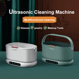 PF-90 Ultrasonic Cleaner Glasses Jewelry Cleaning Machine 500ml 45000HZ Portable Watch Denture Cleaning Machine 4 Modes