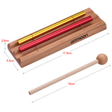 Ammoon 7-Tone Tabletop Chimes Meditation Chime Colorful Wind Bell Kids Educational Musical Toy Percussion Instrument with Mallet