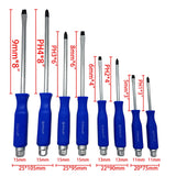 8PC Hammer Head Screwdriver Set CRV Witjh Magnetic Tips Falt and Phillips Screwdriver Hand Tool Kit