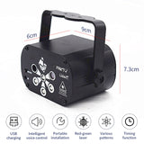 Mini Stage Light Led Dj Disco Laser Projector With Remote Control Professional Stage Lighting Effect for Wedding Home Party Lamp