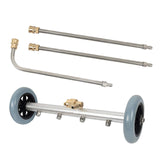 16 inch Pressure Washer Stainless Steel W/ 3 Extension  Copper Waterproof  for Chassis Car Underbody Floor Ground Garden