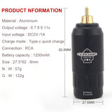 New Tattoo Mini Wireless Power For Tattoo Rotary Machine Pen RCA Connection Tattoo Power Supply