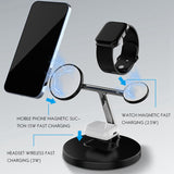 3 In 1 Magnetic Wireless Charger 15W Watch Fast Charging Station Mobile Phone Holder Mobile Phone Wireless Charging