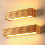 Modern Led Indoor Wall Lamps Wooden Mirror Bathroom Light Vanity Lights Fixture Make Up Luminaire Japan Design Warm Home Decor