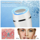 LED Photon Therapy Sonic Vibration Wrinkle Remover Hot Cool Treatment Anti Aging Skin Care Beauty Device Massage Rejuvenation