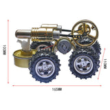 Stirling Engine Model Car Motor Educational Physics Science Experiment Toy Gift steam power experimental toy stirling motor car