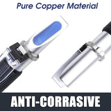 Honey Refractometer for Honey Moisture, Brix and Baume, 3-in-1 Uses, 58-90% Brix Scale Range Honey Moisture Tester with ATC