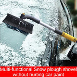Car Snow Scrapper Auto Windshield Window Snow Cleaning Scraping Tool Winter Ice Scraper Shovel Snow Removal Brush 2 In 1