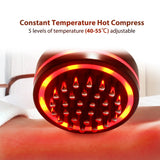 Electric Massage Brush Vibrating Hot Compress Scraping Dredge Meridian Collaterals Infrared Heating Body Shaping Beauty Tool