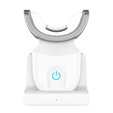 Sonic Vibration Electric Toothbrush U-Shaped Silicone Automatic Waterproof Blue Light Teeth Whitening Brush Food grade silicone