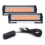 COB LED Emergency lights Car front Grille Strobe warning Light Head LED Mini flashing Lightbar for Fire truck Police 12~24V