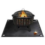 TOMSHOO Under Grill Mat Fire Pit Deck Patio Ember Mat Fireproof Mat Grill Pad for Camping Gas Stove Outdoor Wood Stove BBQ Grill