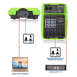 Wenyanwen 6-Channel Mixer Conference o USB Bluetooth Reverb o Processor Live Broadcast with Sound Card